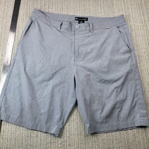 Travis Mathew Shorts Mens 38 Gray Chino Golf Performance 10 Inseam Casual Summer